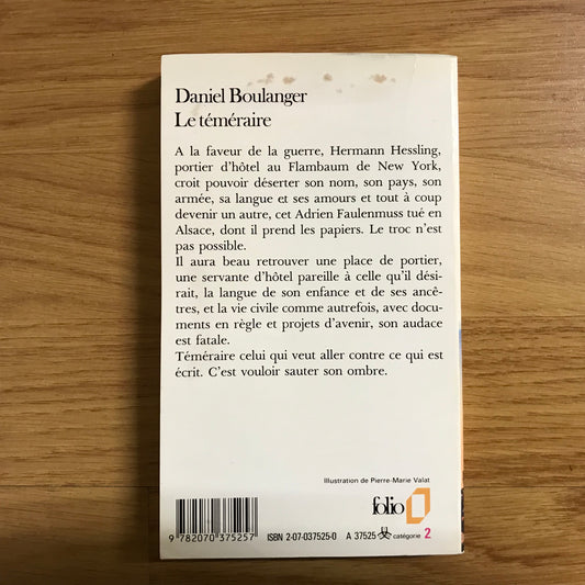 Boulanger, Daniel - Le téméraire