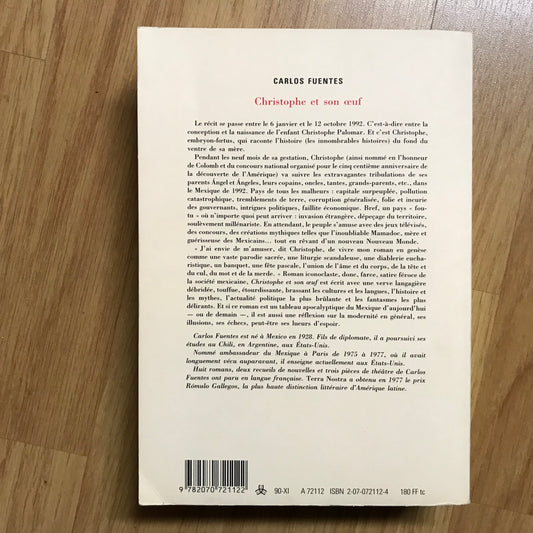 Fuentes, Carlos - Christophe et son œuf