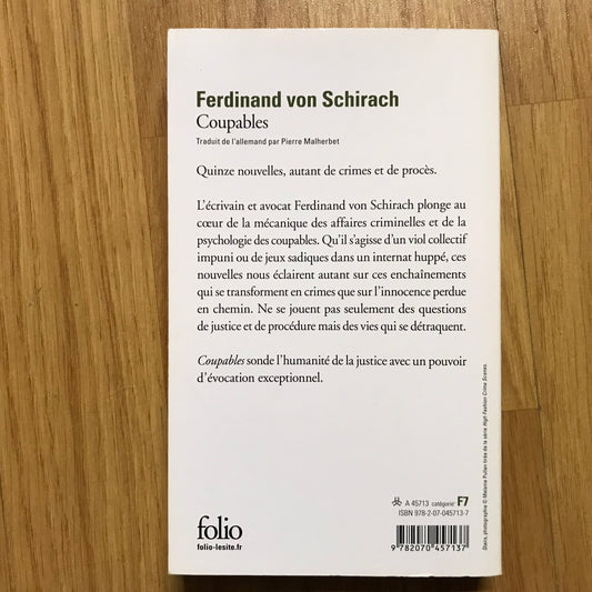 Von Schirach, Ferdinand - Coupables