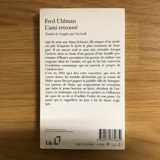 Uhlman, Fred - L’ami retrouvé