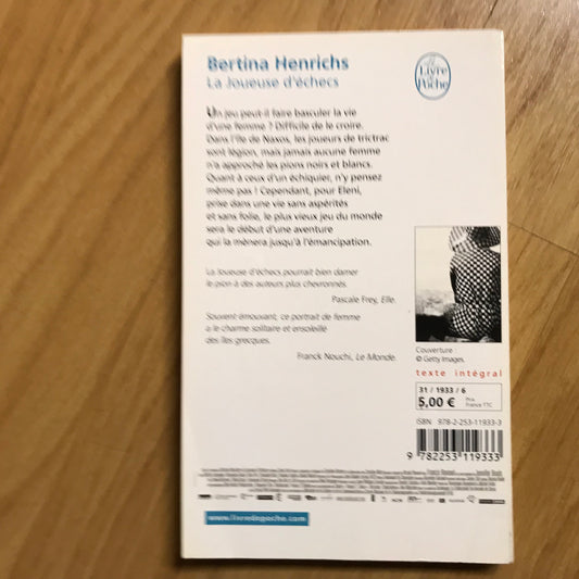 Henrichs, Bettina - La joueuse d’échecs