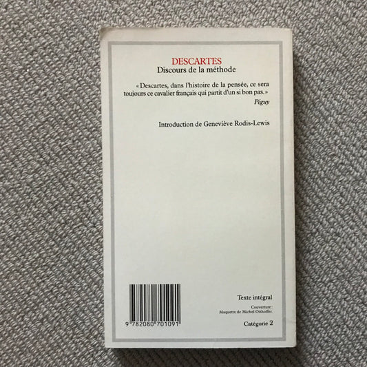 Descartes, René - Discours de la méthode