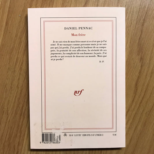 Pennac, Daniel - Mon frère