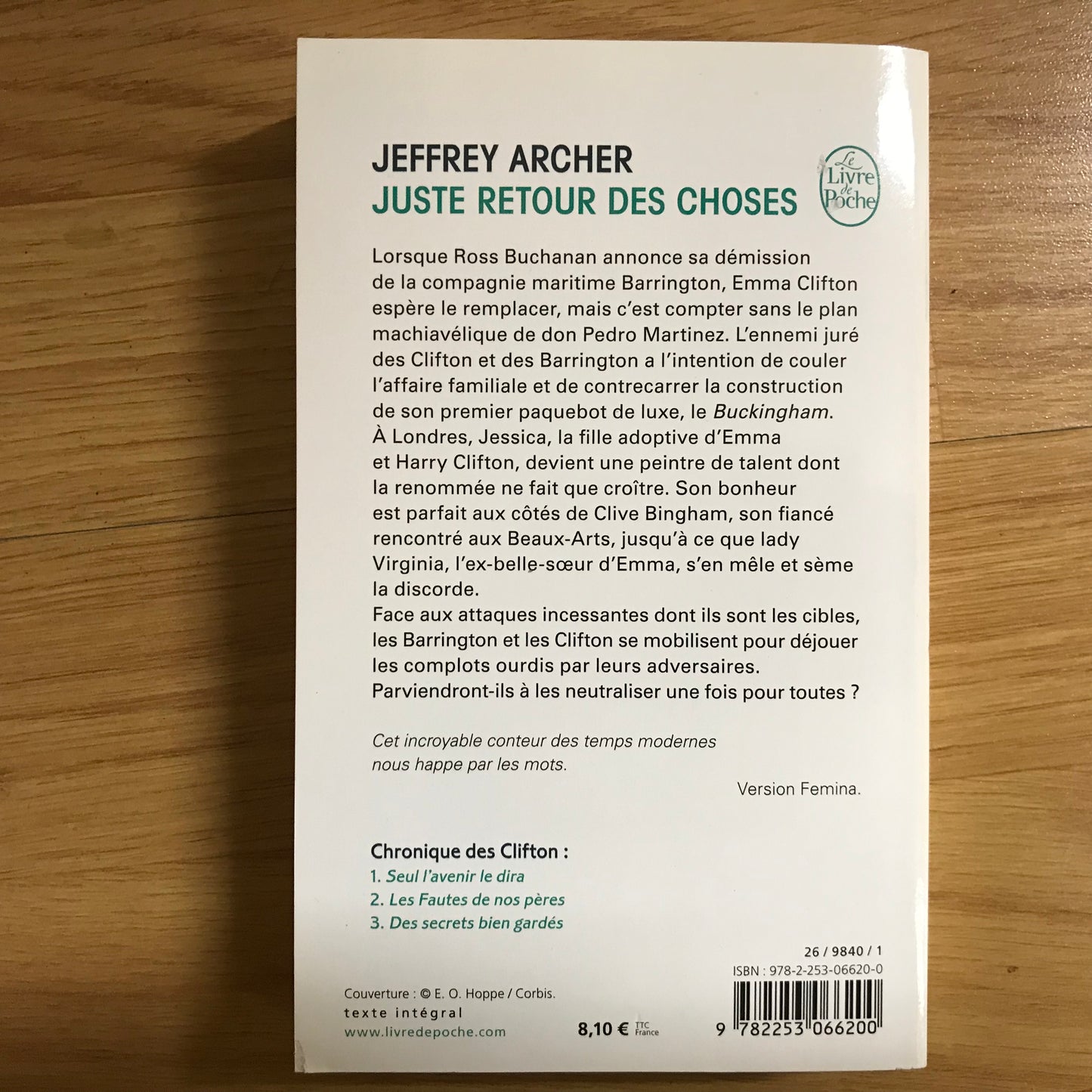 Archer, Jeffrey - Juste retour des choses