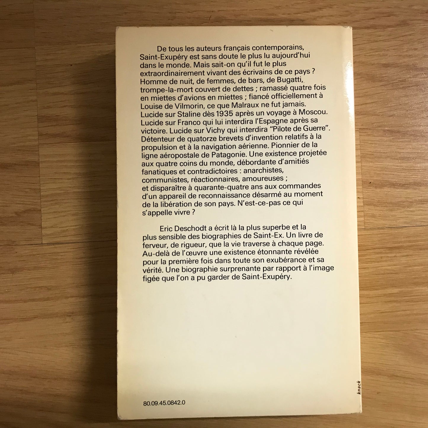 Saint-Exupery, biographie - Eric Deschodt