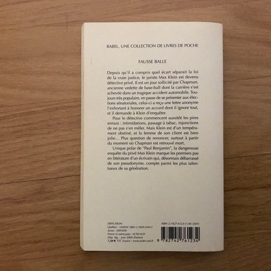 Benjamin, Paul - Fausse balle