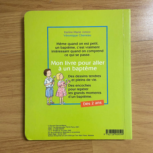 Mon livre pour aller à un baptême