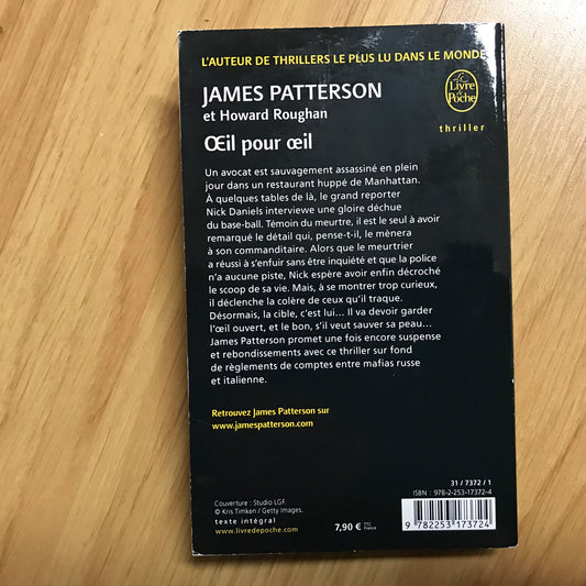 Patterson, James - Oeil pour oeil