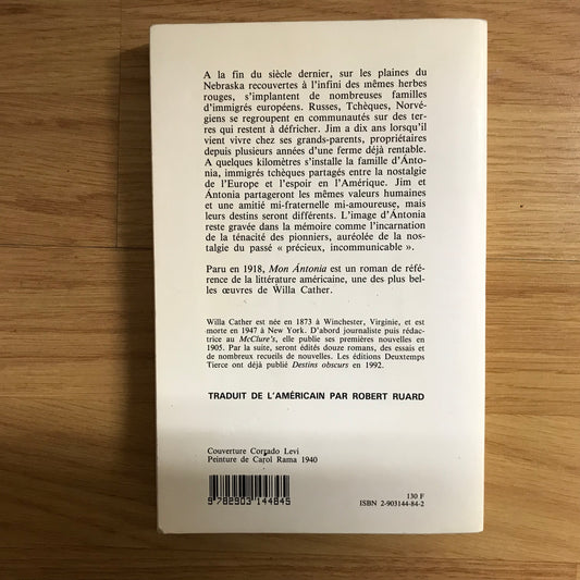 Cather, Willa - Mon Antonia