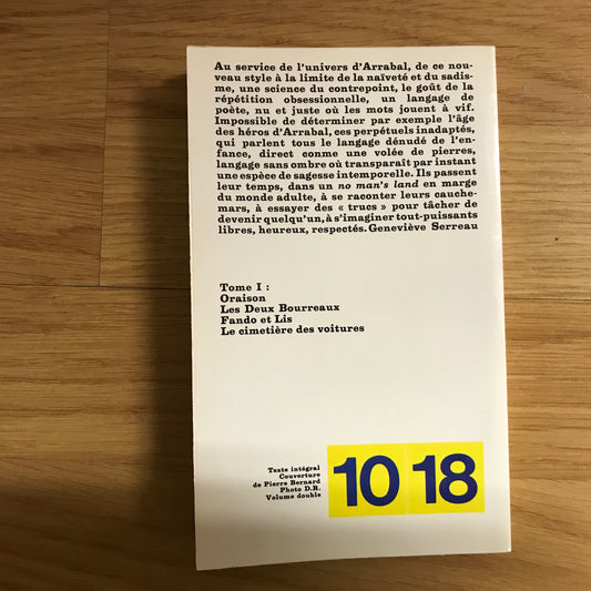 Arrabal - Le cimetière des voitures