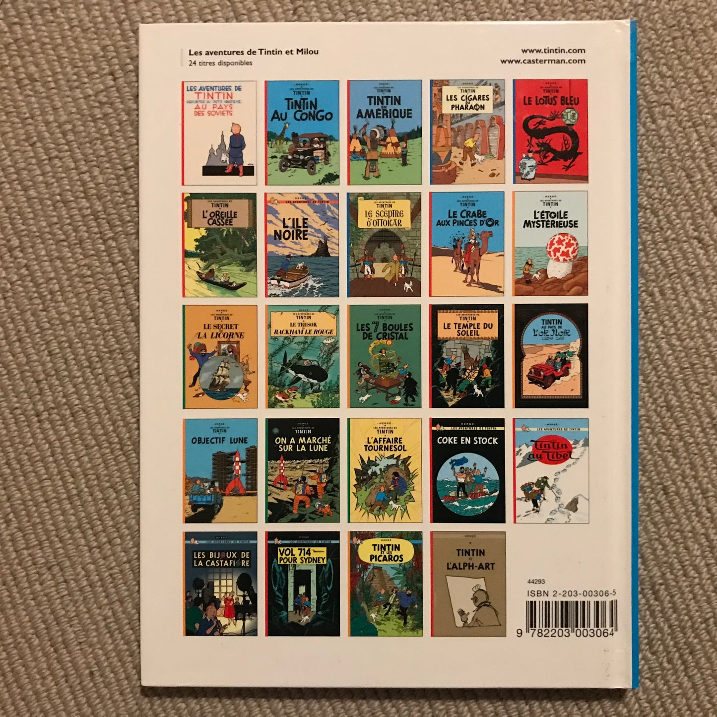 Tintin T04, Les cigares du pharaon - Hergé