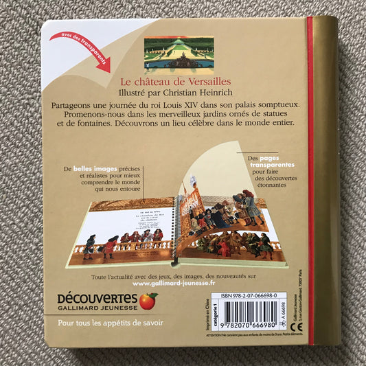 Mes premières découvertes: Le château de Versailles