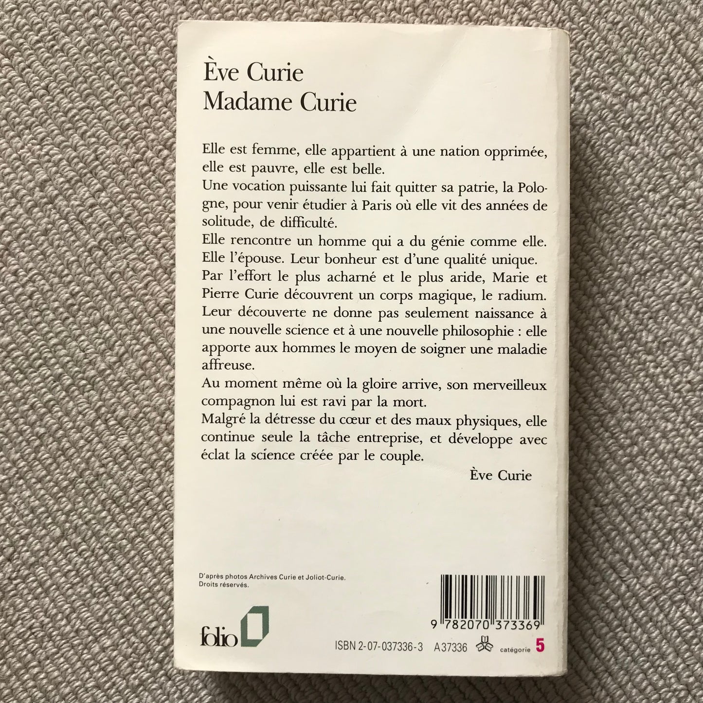 Madame Curie - Eve Curie