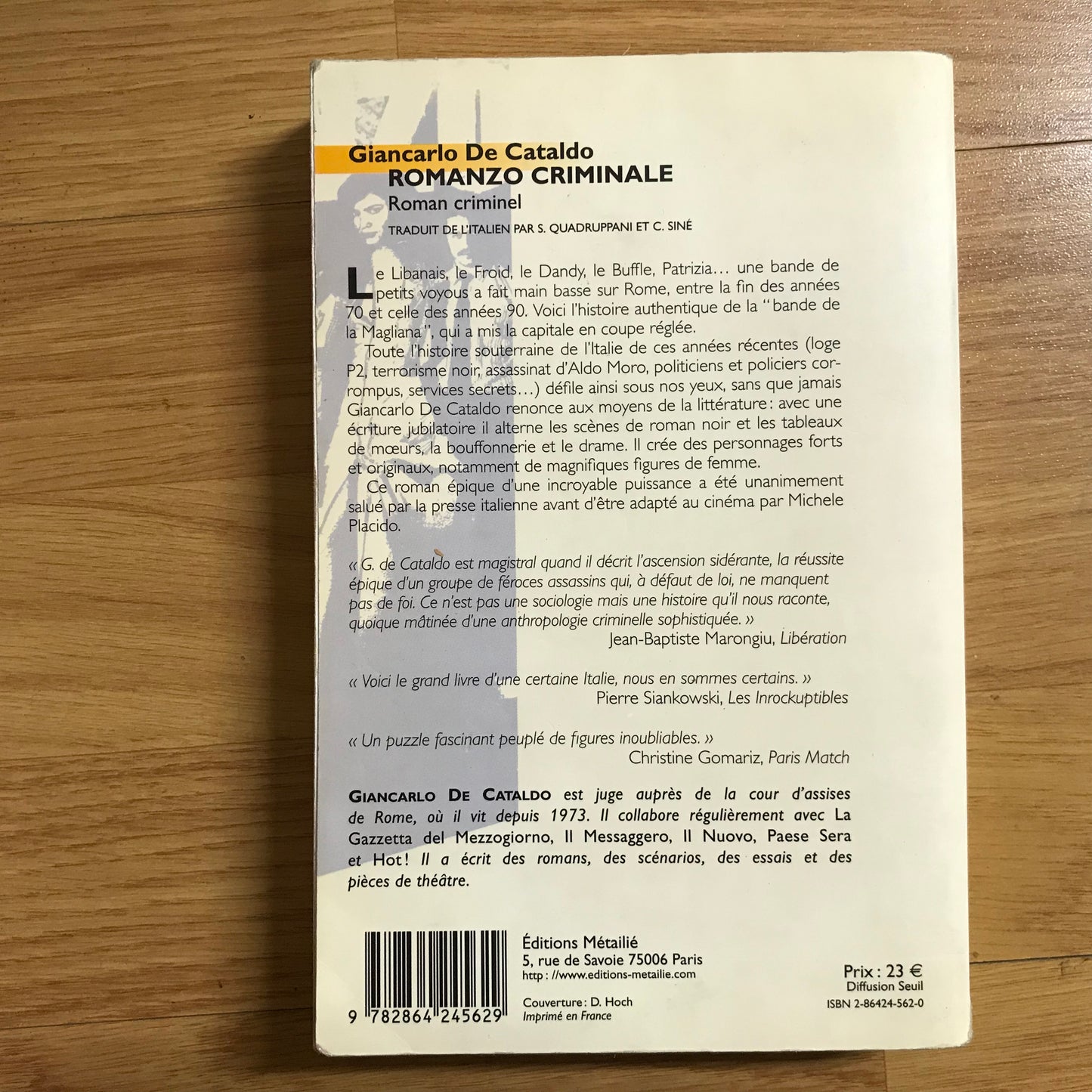 Cataldo De, Giancarlo - Romanzo Criminale