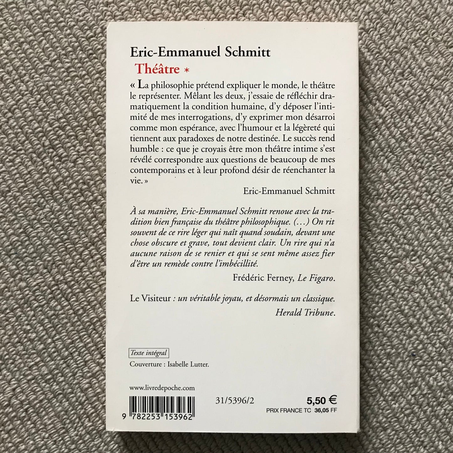 Schmitt, Eric-Emmanuel - Théâtre *