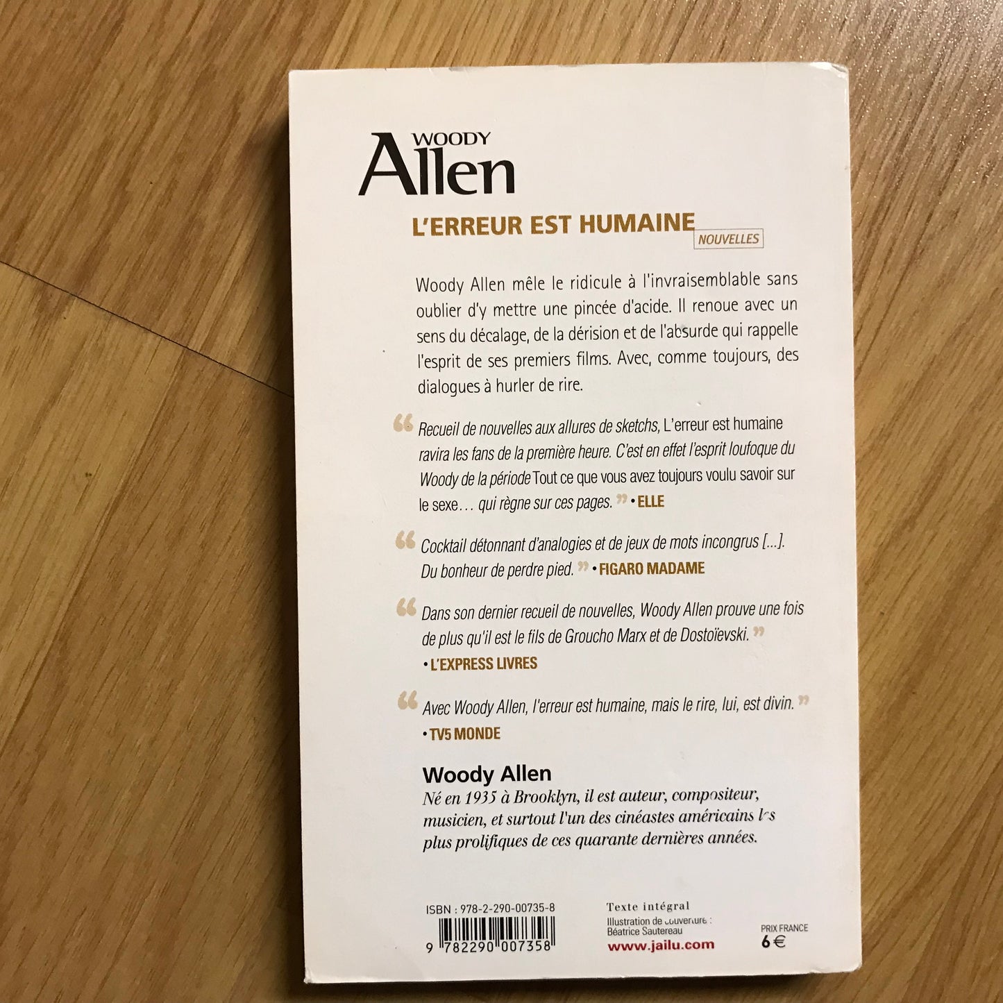 Allen, Woody - L’erreur est humaine (nouvelles)