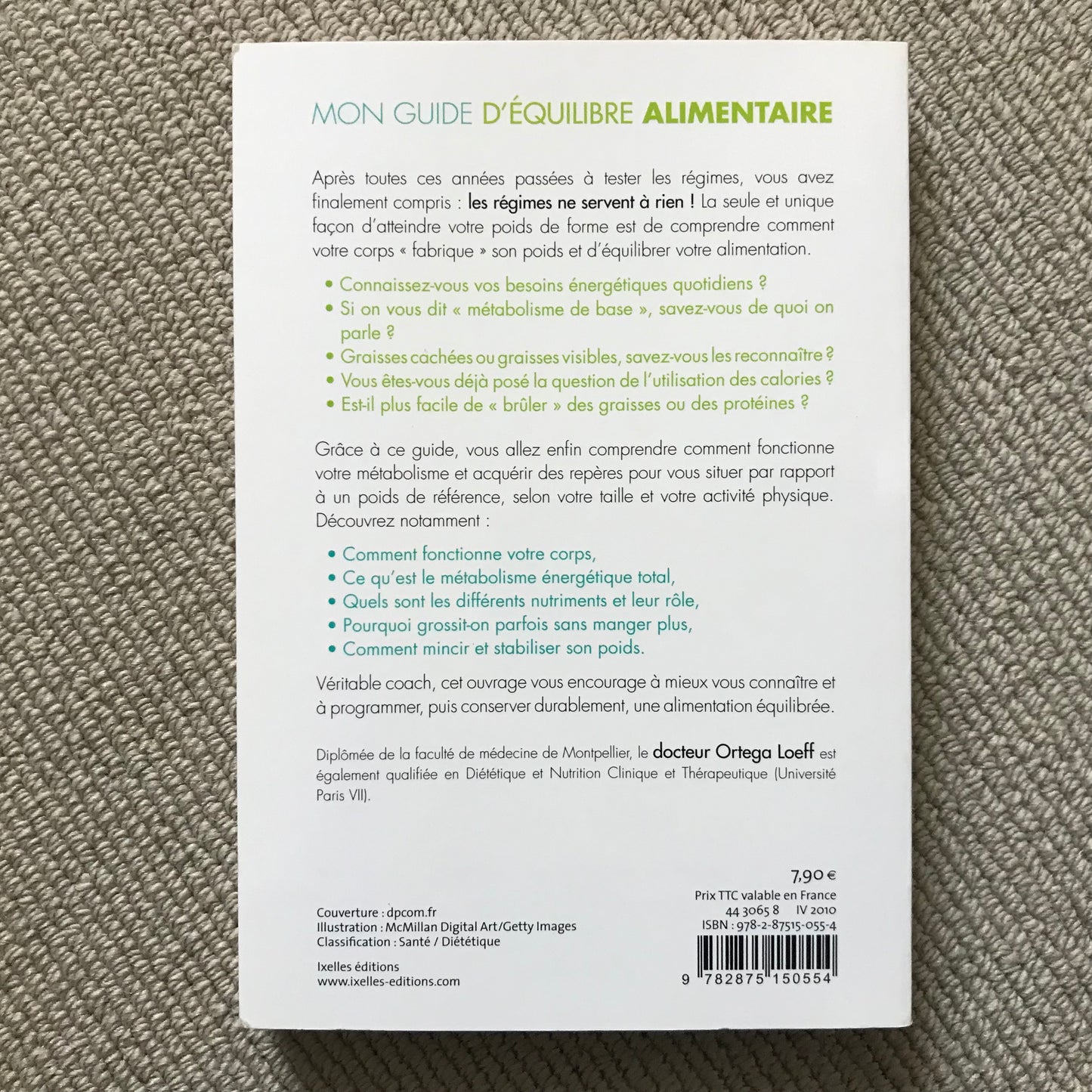Mon guide d’équilibre alimentaire - Dr S. Ortega Loeff