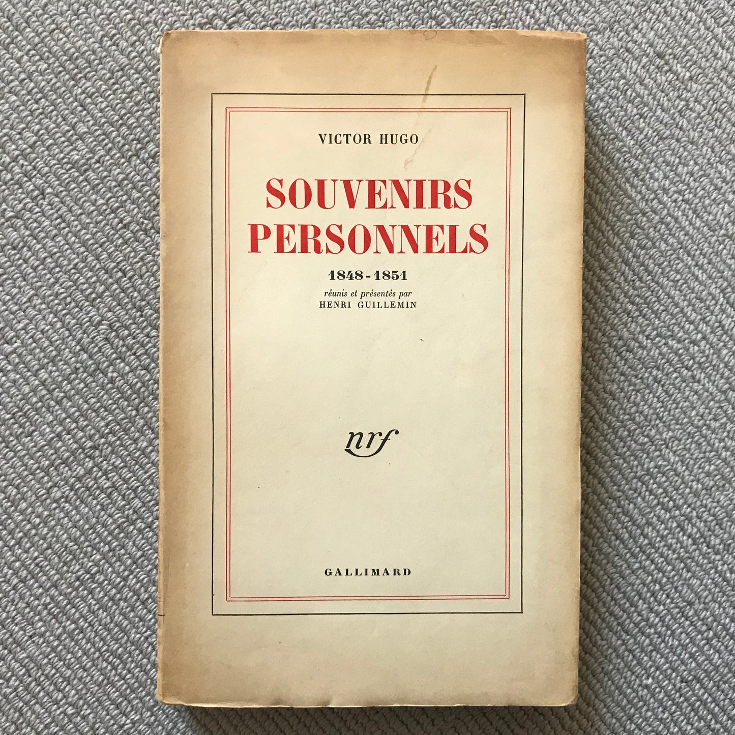 Hugo, Victor - Souvenirs personnels