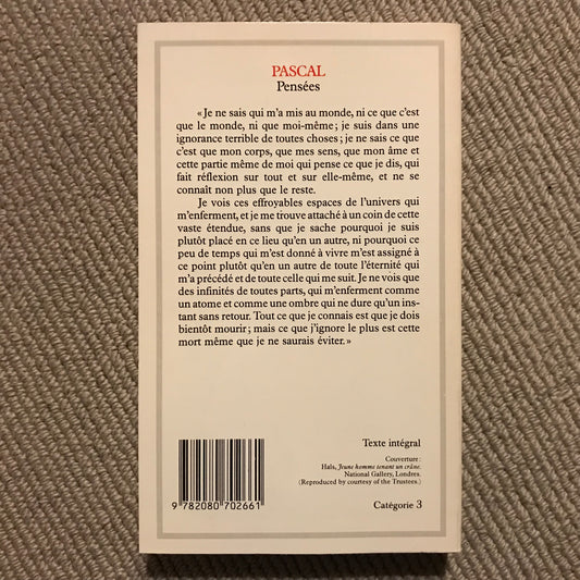 Pascal - Pensées