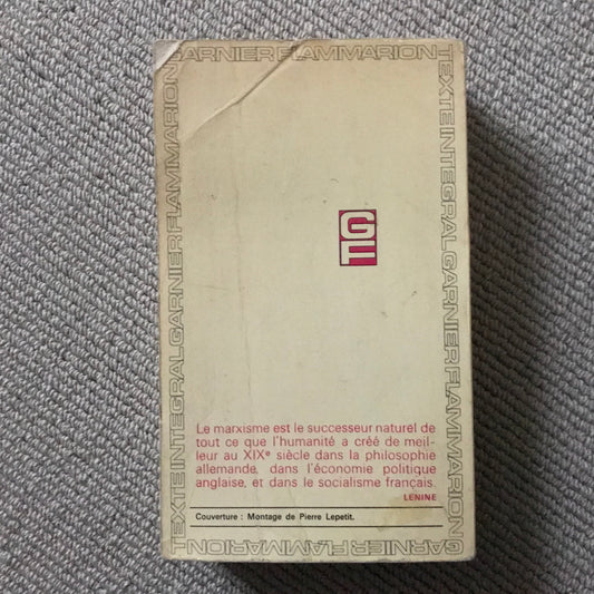 Marx - Le capital (livre 1)