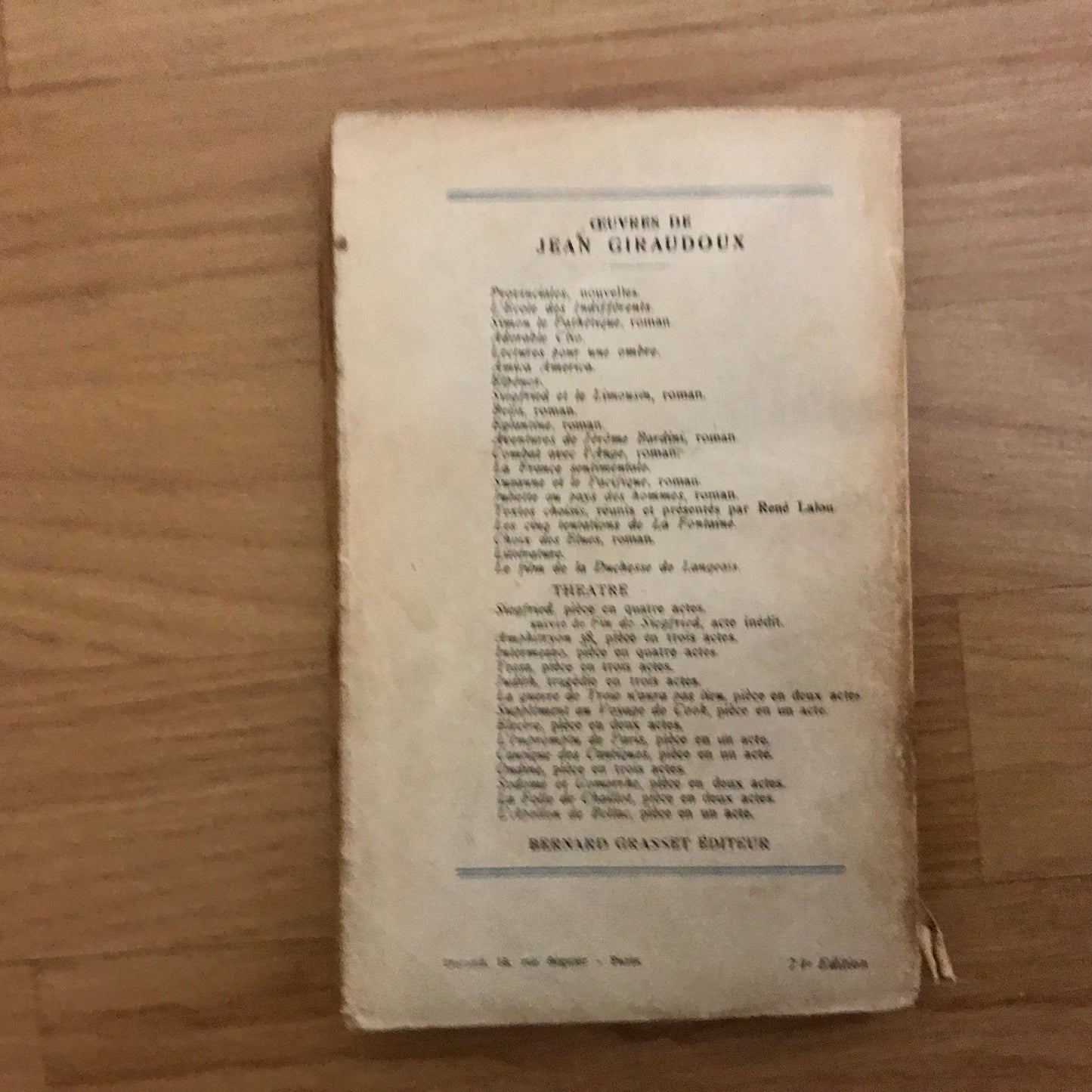 Giraudoux, Jean - La folle de Chaillot