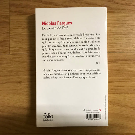 Fargues, Nicolas - Le roman de l’été