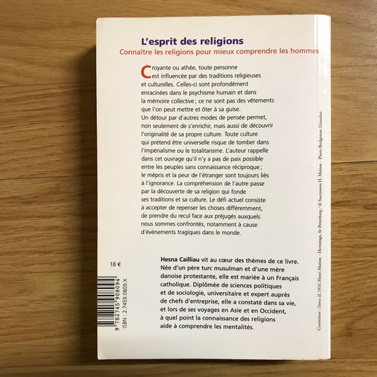 Cailliau, Hesna - L’esprit des religions, connaître les religions pour mieux comprendre les hommes