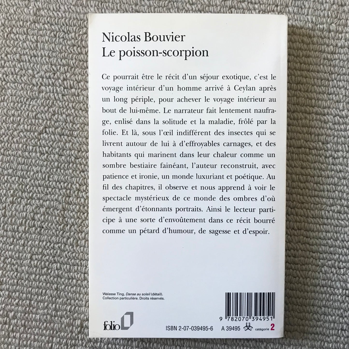 Bouvier, Nicolas - Le poisson-scorpion