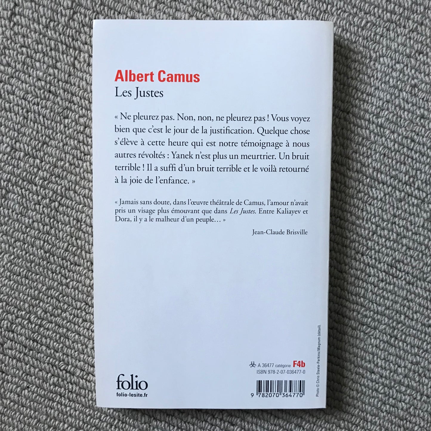 Camus, Albert - Les justes