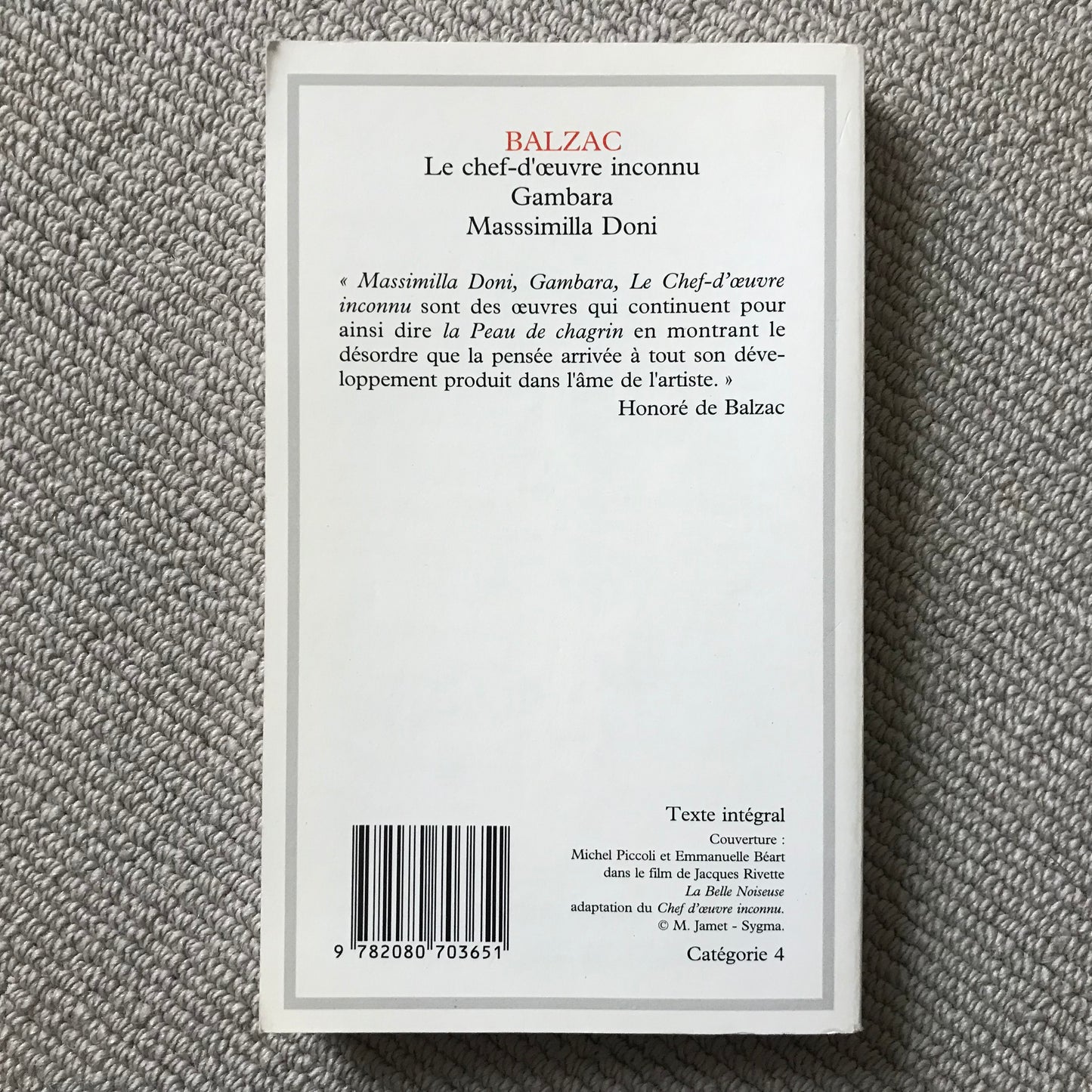 Balzac - Le Chef d’œuvre inconnu, Gambara & Massimilla Doni