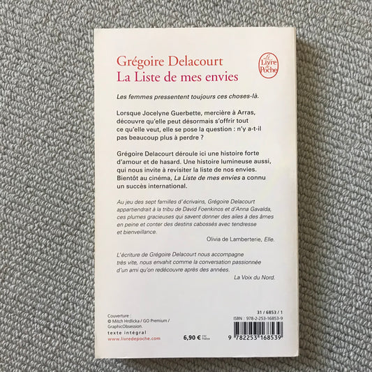 Delacourt, Grégoire - La liste de mes envies