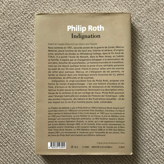 Roth, Philip - Indignation