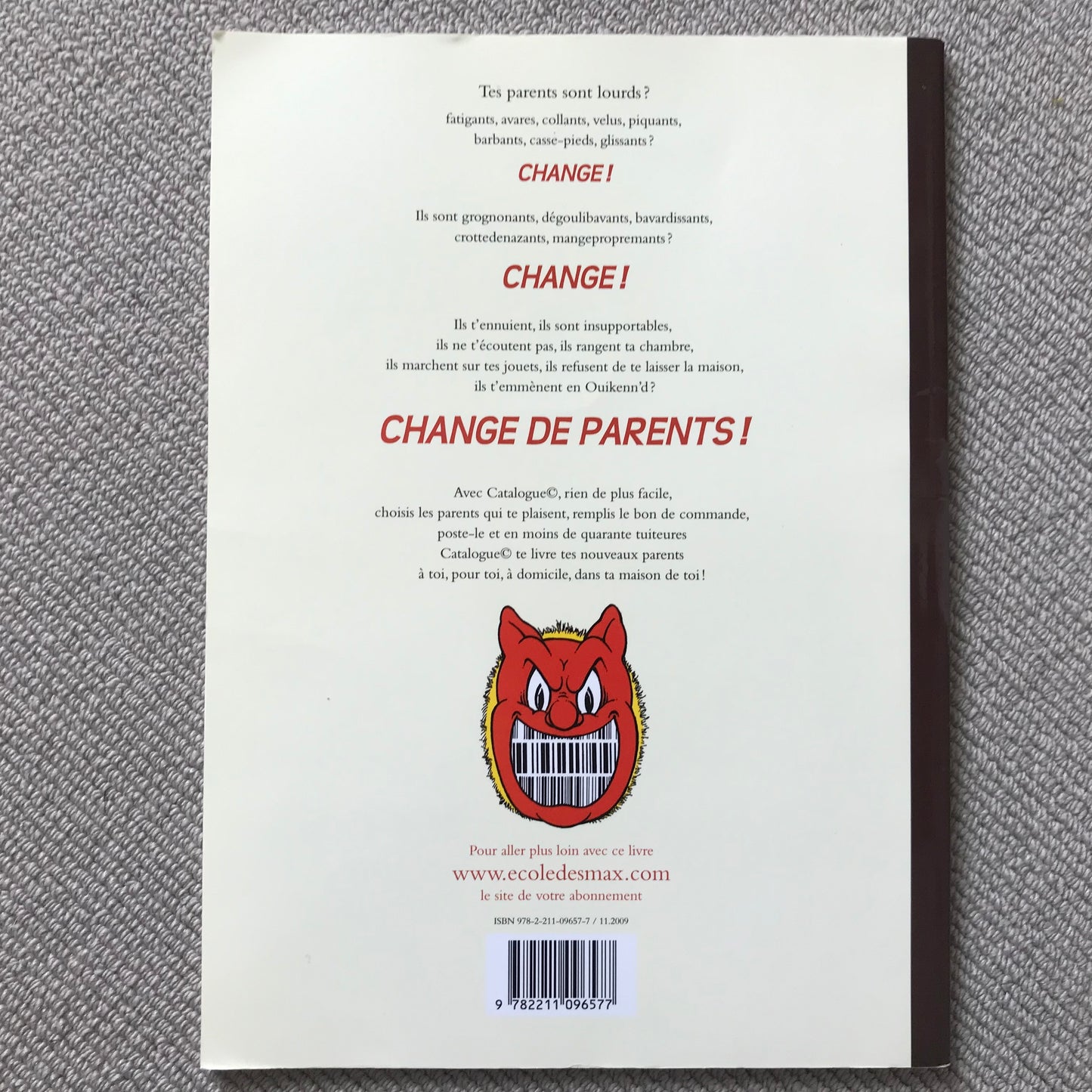 Catalogue de parents pour les enfants qui veulent en changer - Claude Ponti