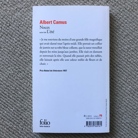 Camus, Albert - Noces suivi de L’été
