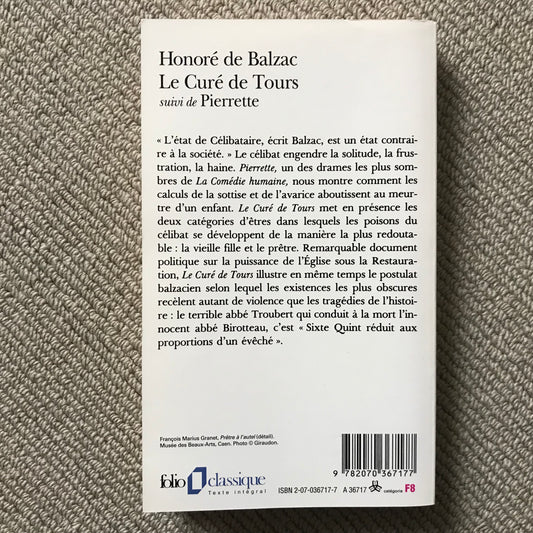 Balzac de, Honoré - Le curé de Tours ( suivi de Pierrette)