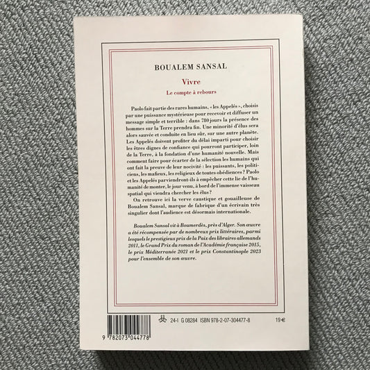 Sansal, Boualem - Vivre. Le compte à rebours