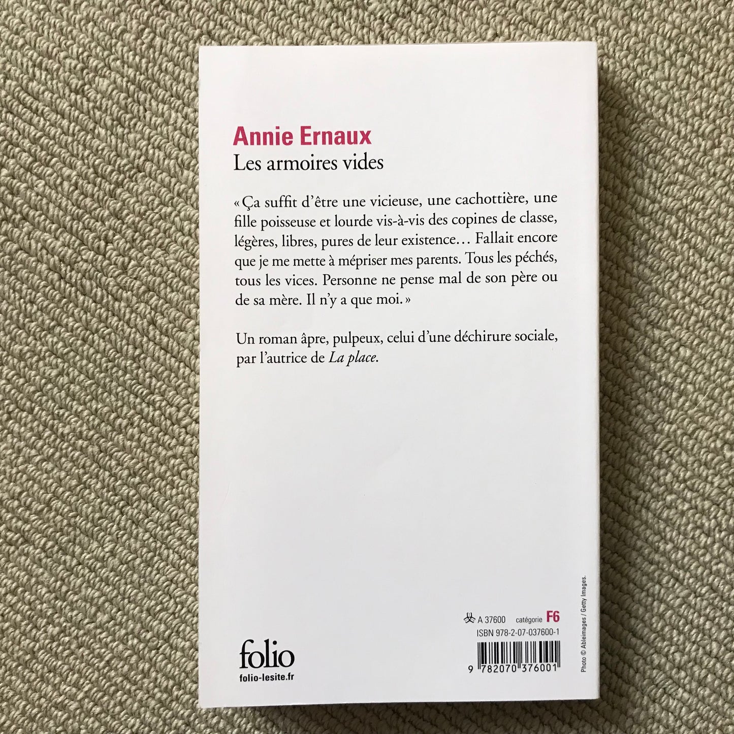 Ernaux, Annie - Les armoire vides