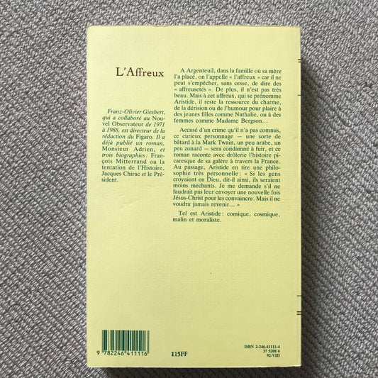 Giesbert, Franz-Olivier - L’Affreux