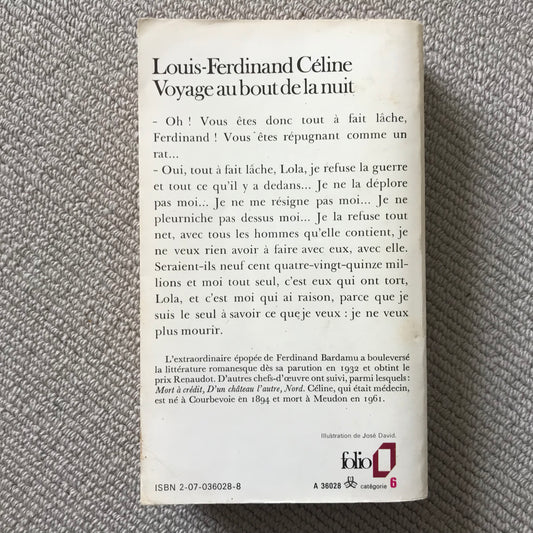 Céline, Louis-Ferdinand - Voyage au bout de la nuit
