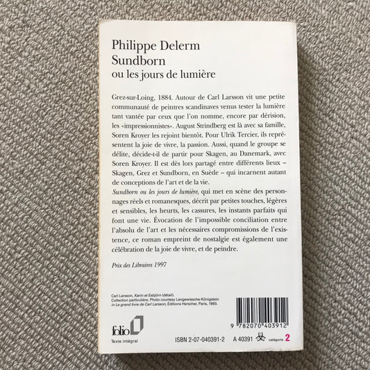 Delerm, Philippe - Sundborn ou les jours de lumière