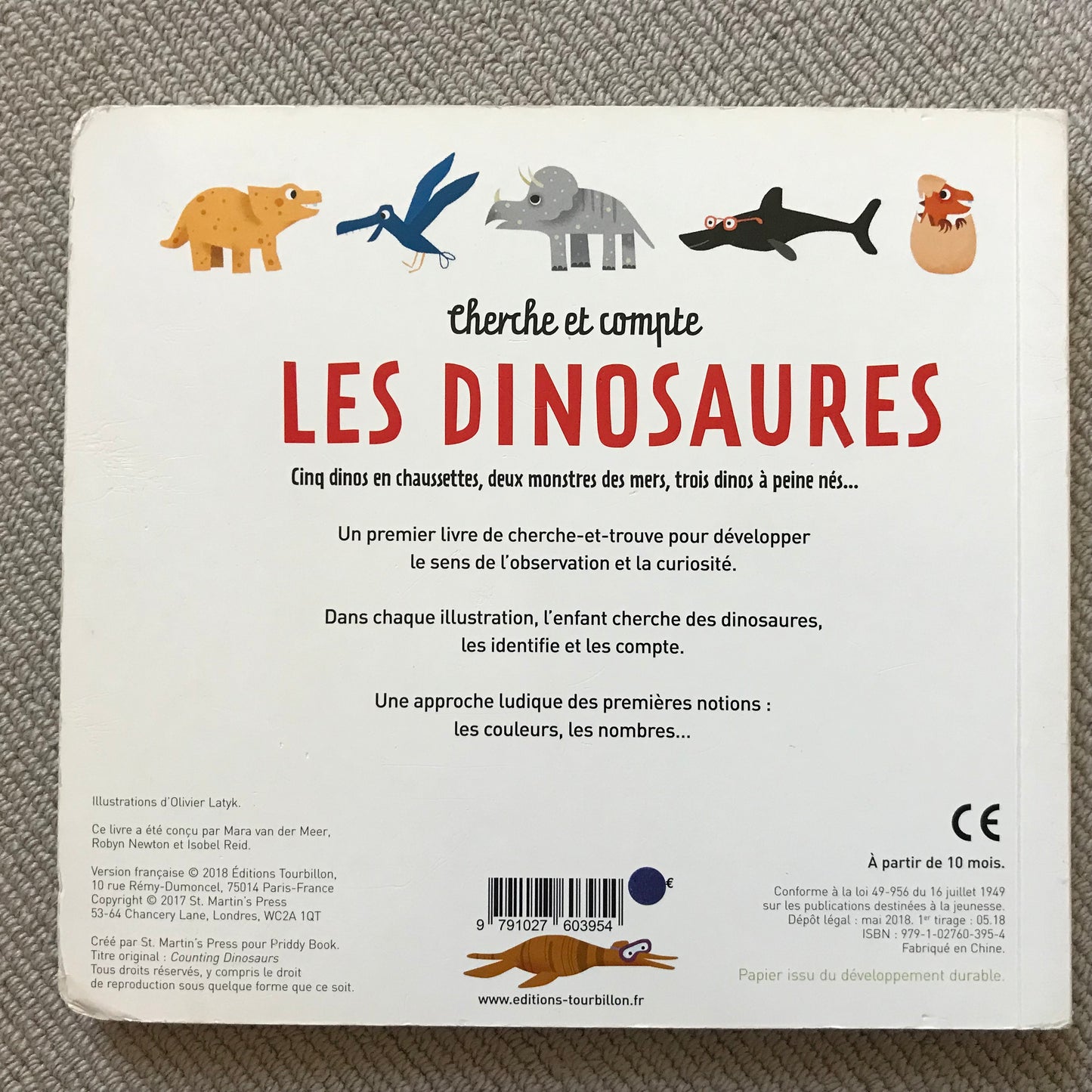 Cherche et compte les dinosaures - O. Latyk