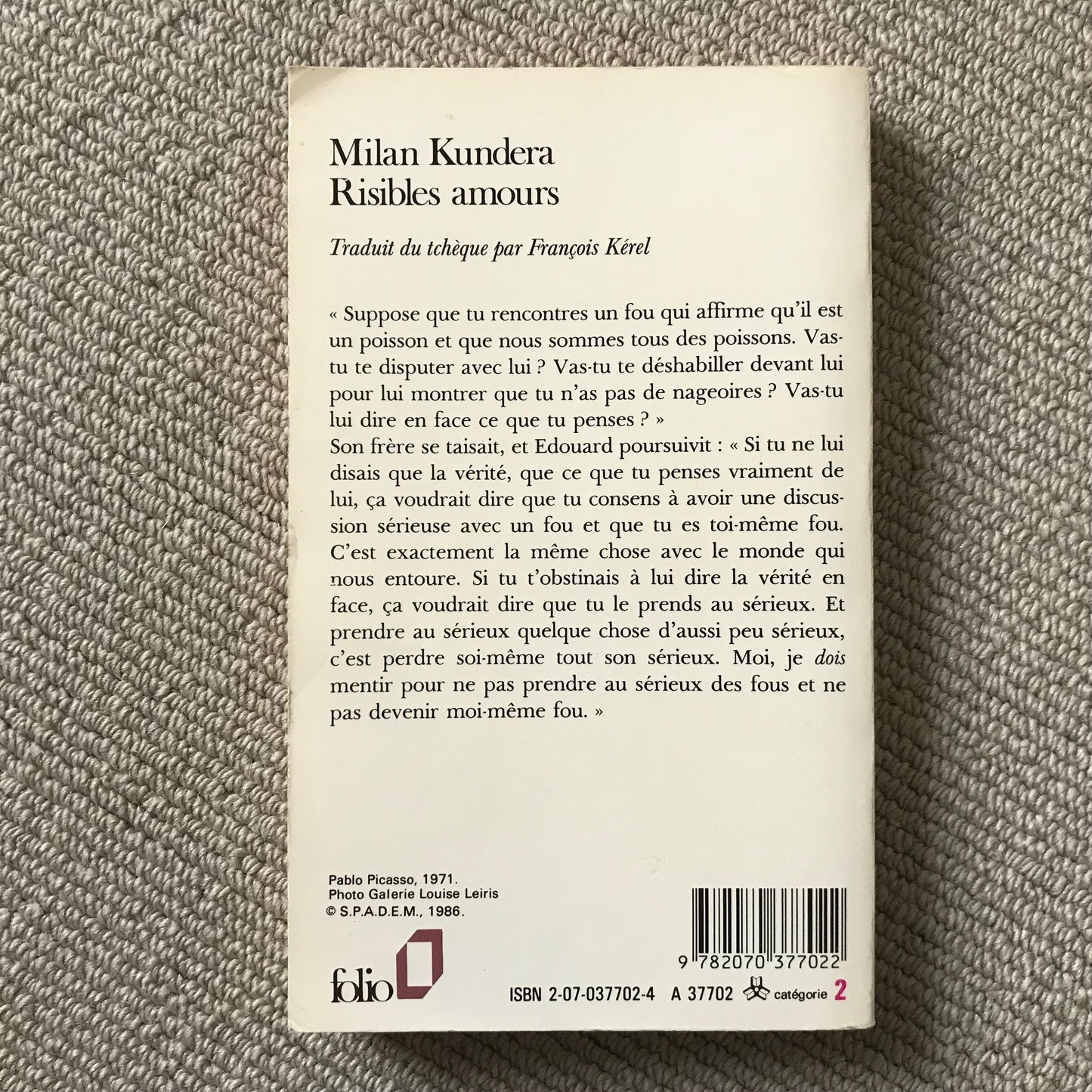 Kundera, Milan - Risibles amours