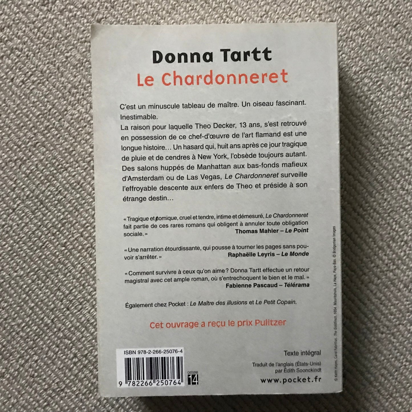 Tartt, Donna - Le chardonneret