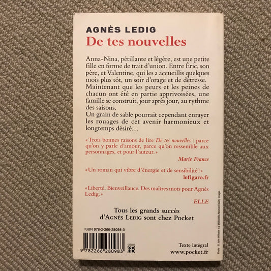 Ledig, Agnès - De tes nouvelles