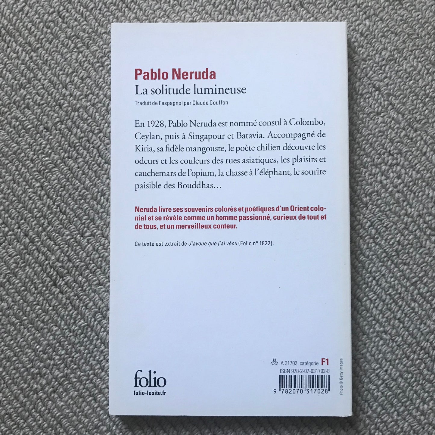 Neruda, Pablo - La solitude lumineuse