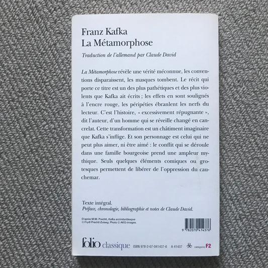 Kafka, Franz - La métamorphose