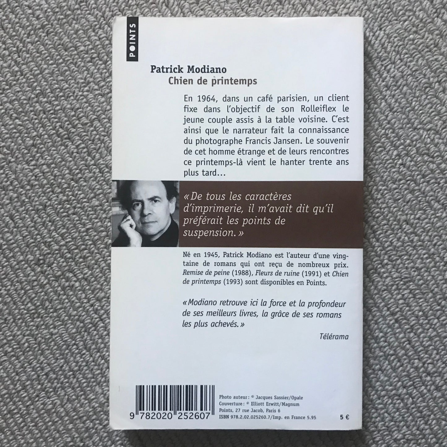 Modiano, Patrick - Chien de printemps