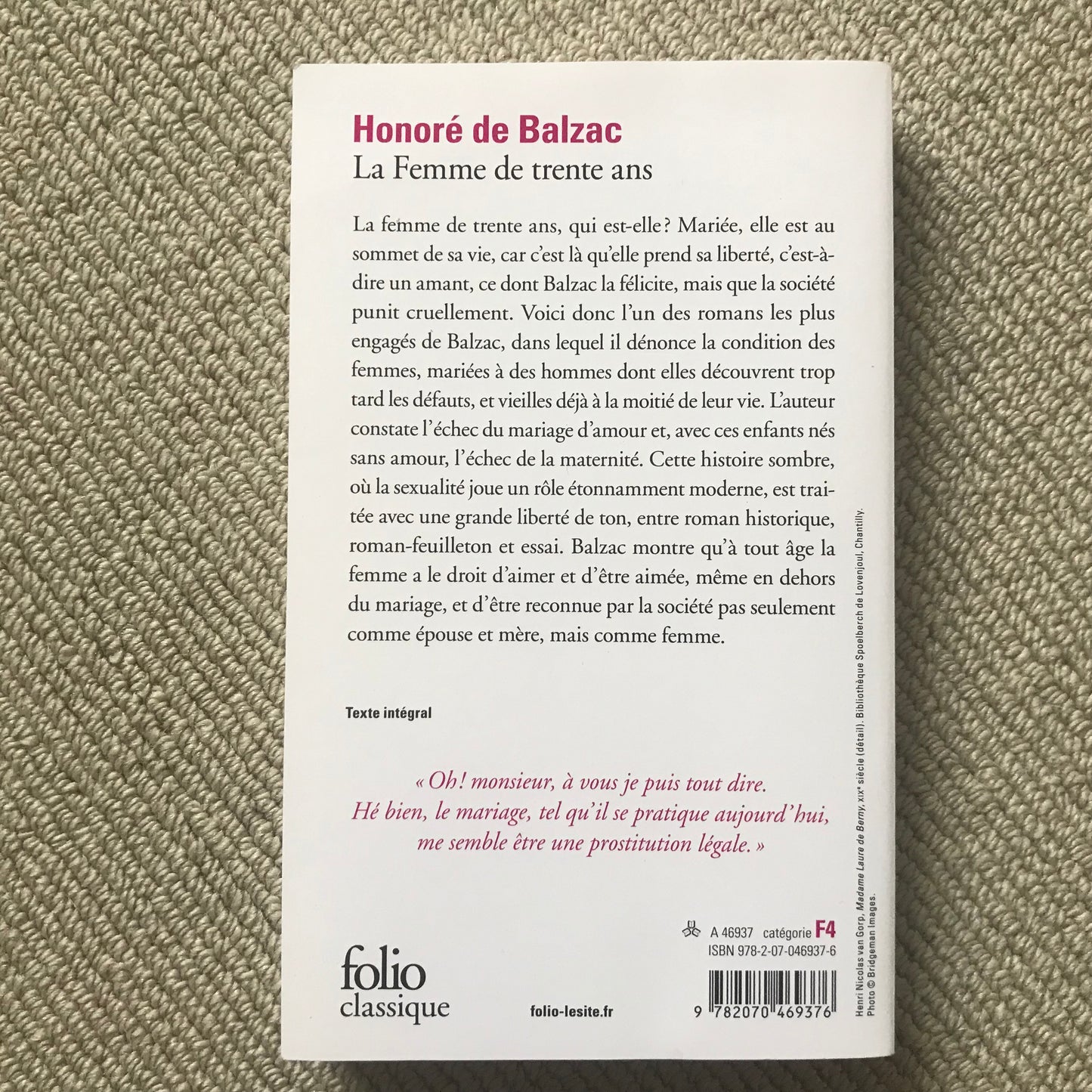 Balzac de, Honoré - La femme de trente ans