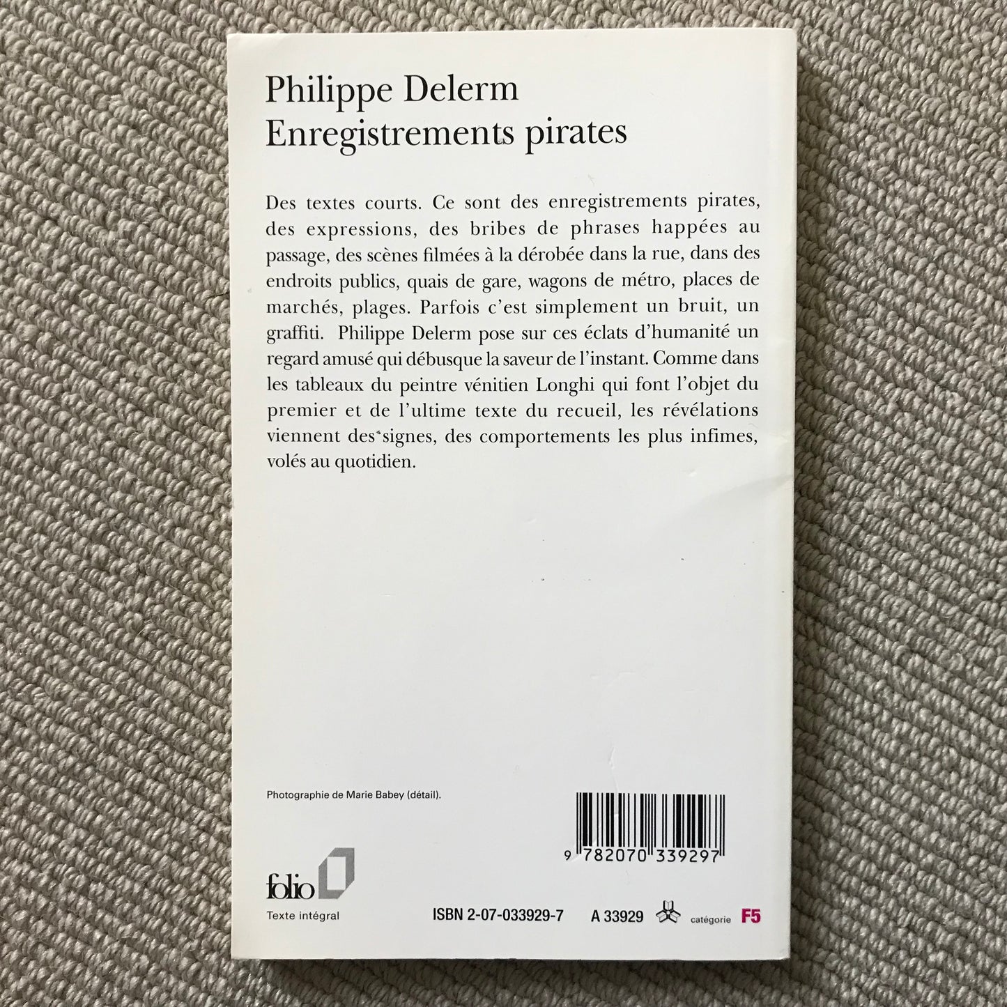 Delerm, Philippe - Enregistrements pirates