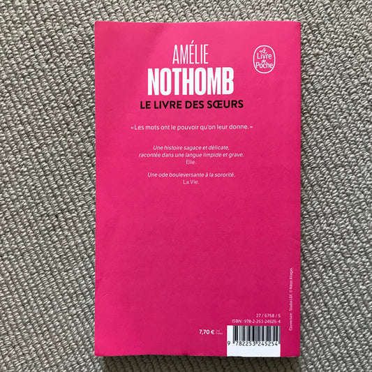 Nothomb, Amélie - Le livre des sœurs